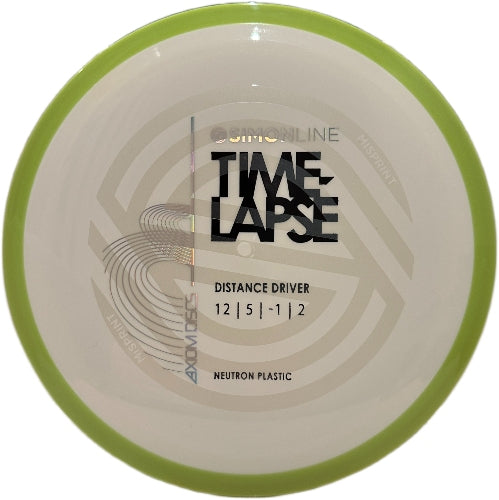 Neutron Time Lapse Retooled - Misprint